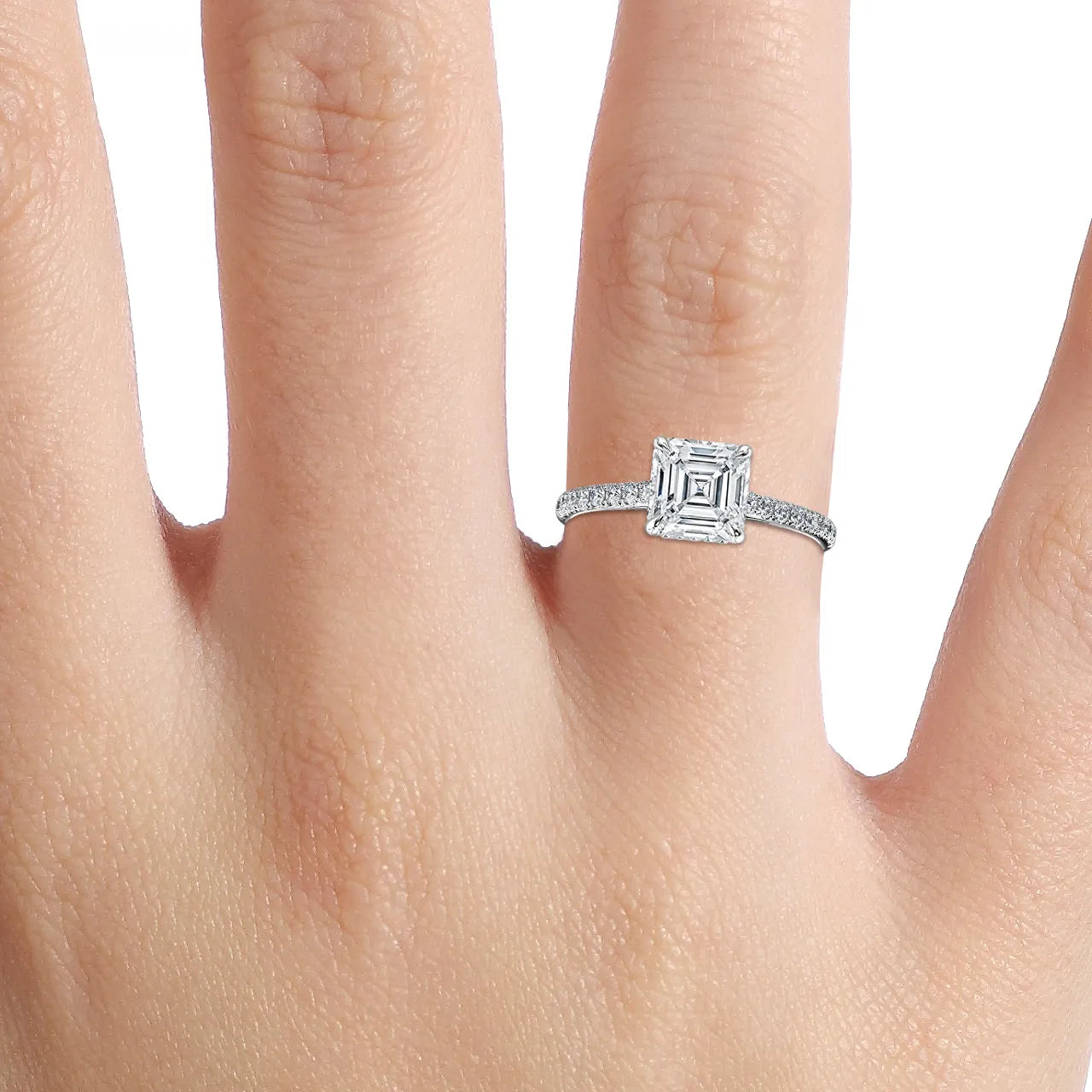 Aisha White Gold Engagement Ring
