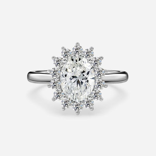 Windermere Platinum Cluster Engagement Ring