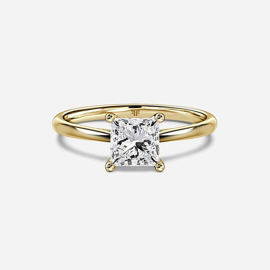 Jessie Tulip Yellow Gold Solitaire Engagement Ring