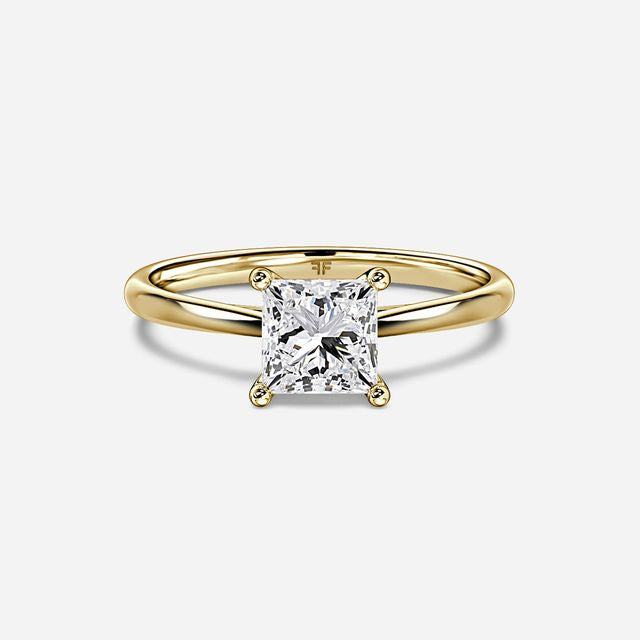 Jessie Tulip Yellow Gold Solitaire Engagement Ring