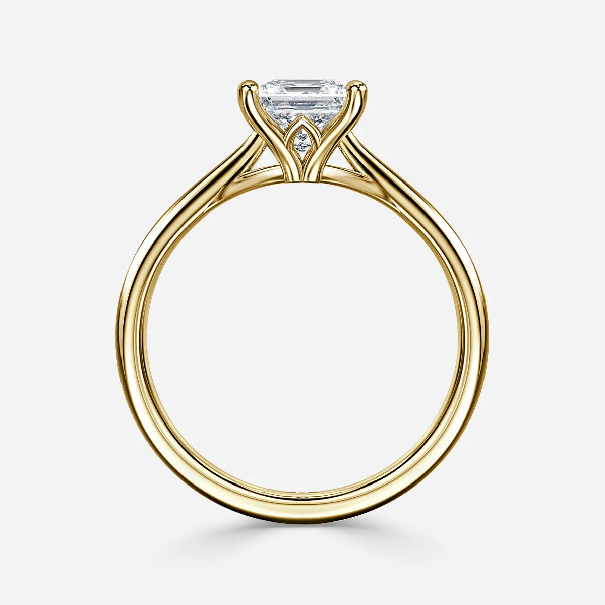 Jessie Tulip Yellow Gold Solitaire Engagement Ring