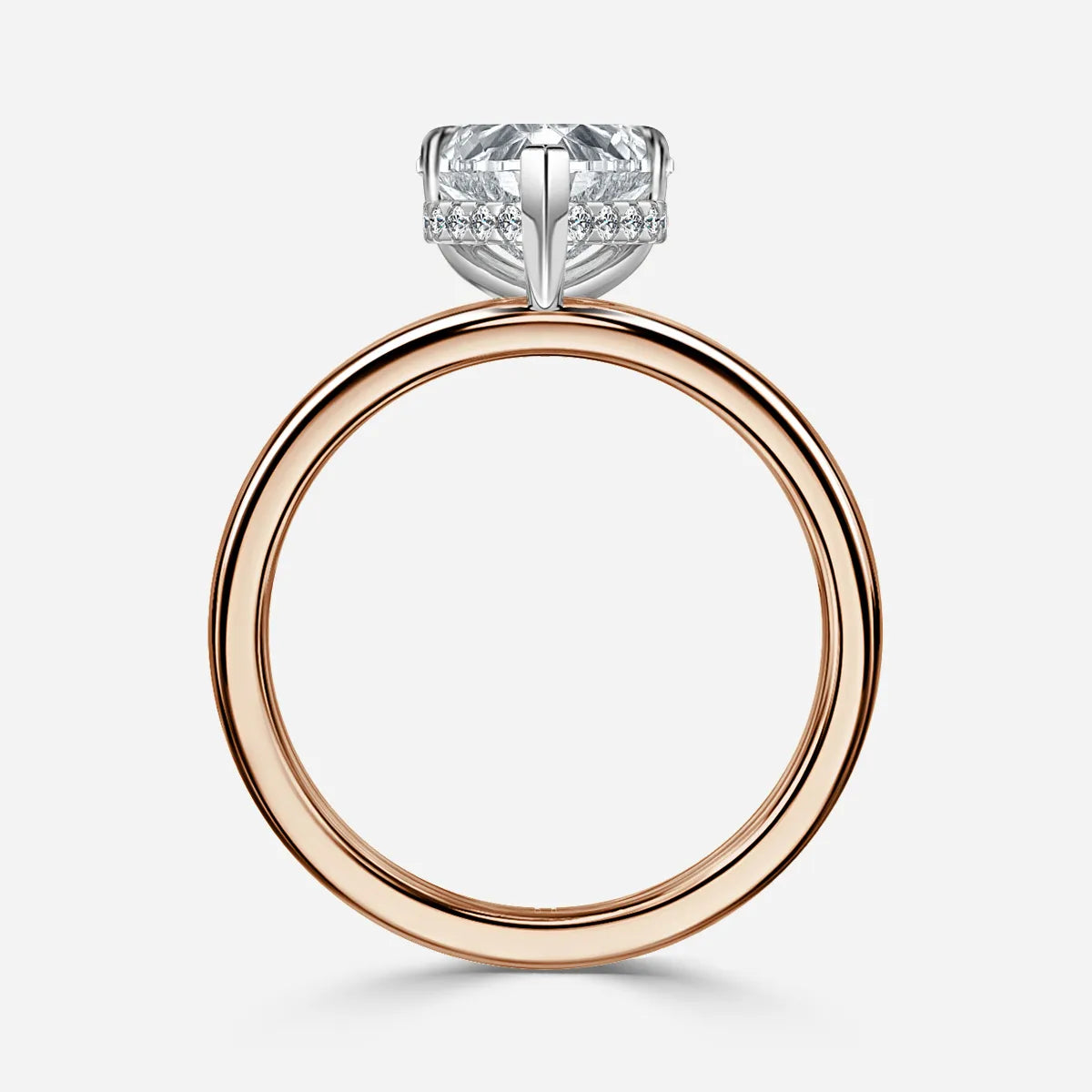 Kate Two Tone Rose Gold Engagement Ring