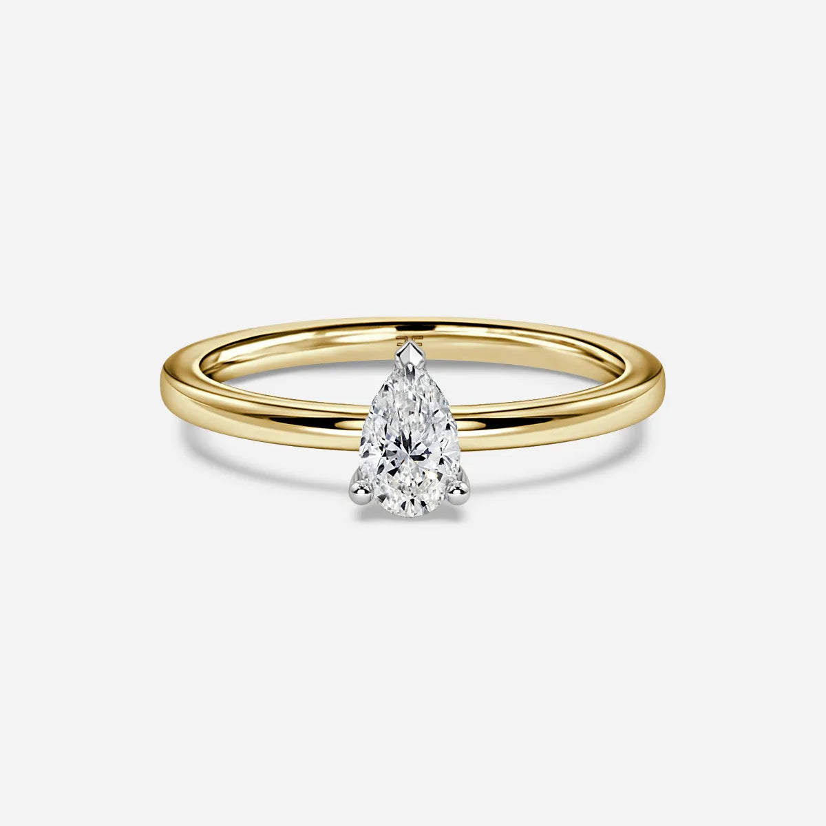 Kate Two Tone Yellow Gold Engagement Ring