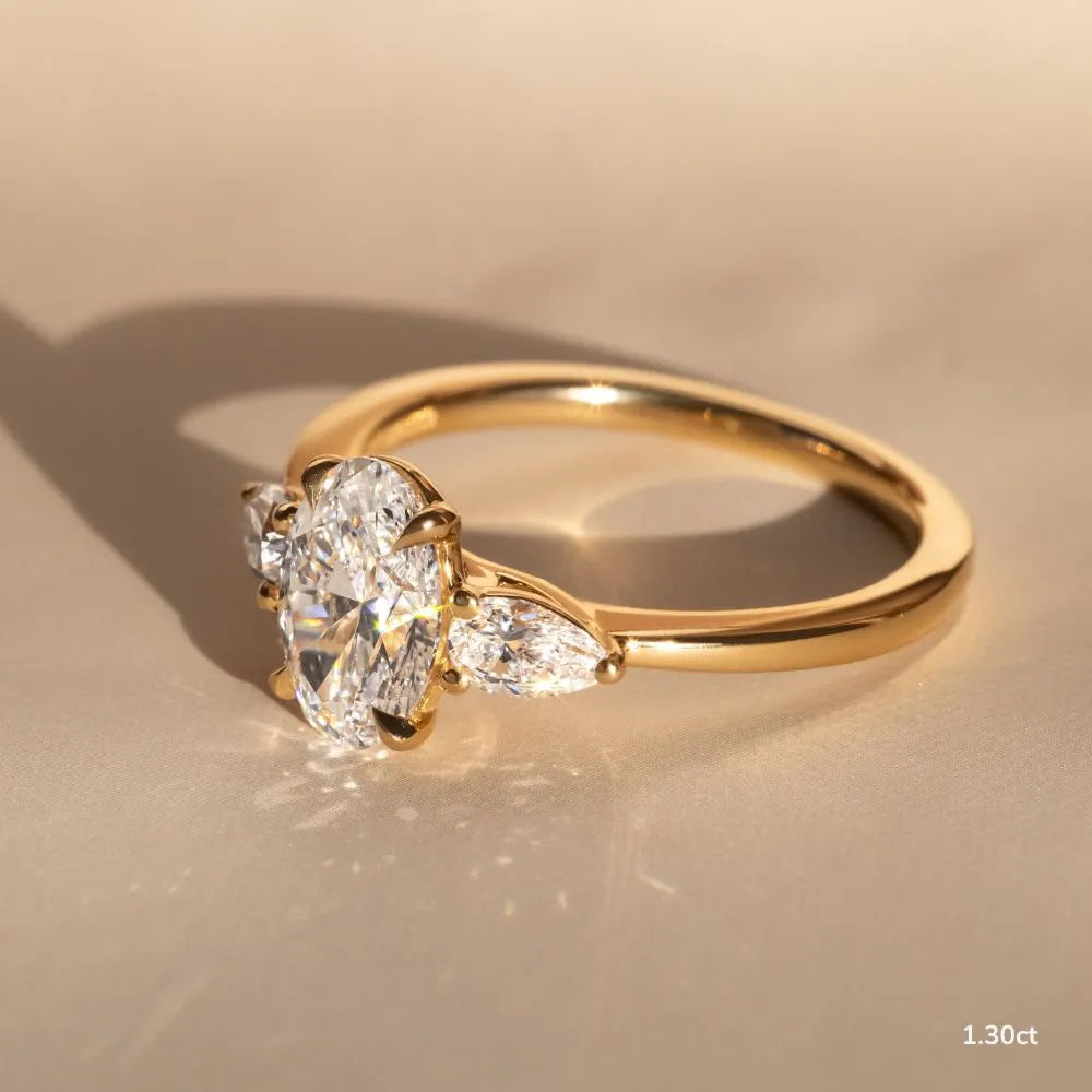 Vivian Yellow Gold Engagement Ring