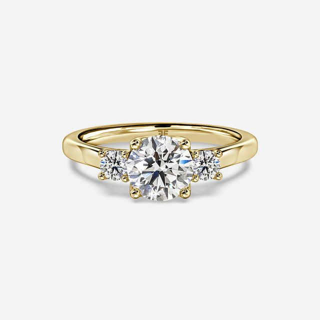 Rohini Yellow Gold Engagement Ring