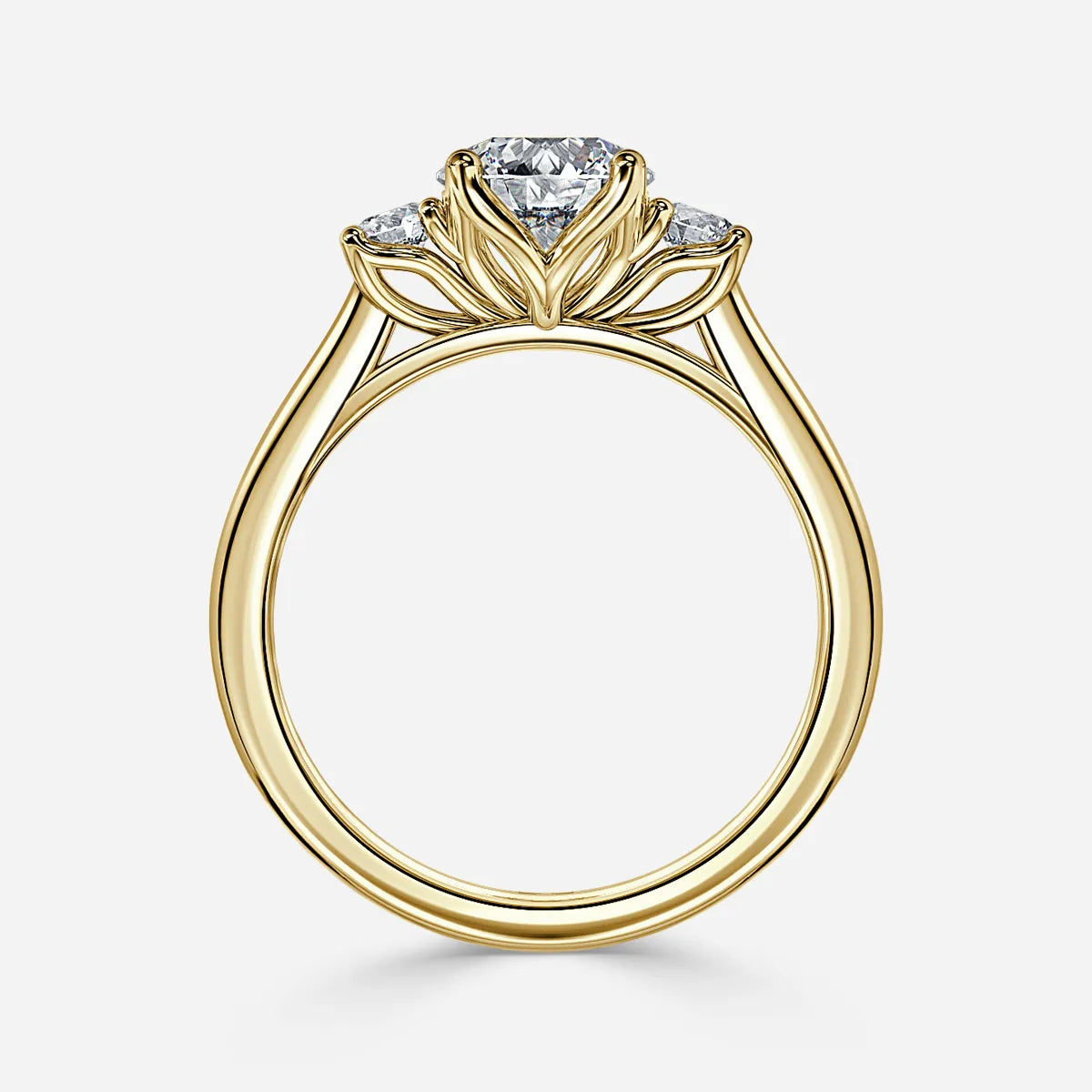 Rohini Yellow Gold Engagement Ring