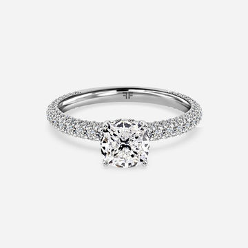 Ishq Platinum Hidden Halo Engagement Ring