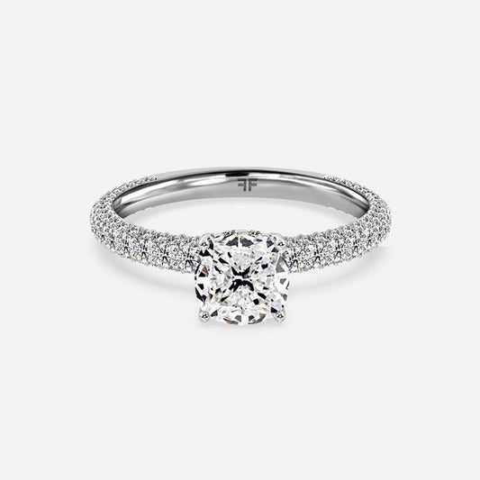 Ishq Platinum Hidden Halo Engagement Ring