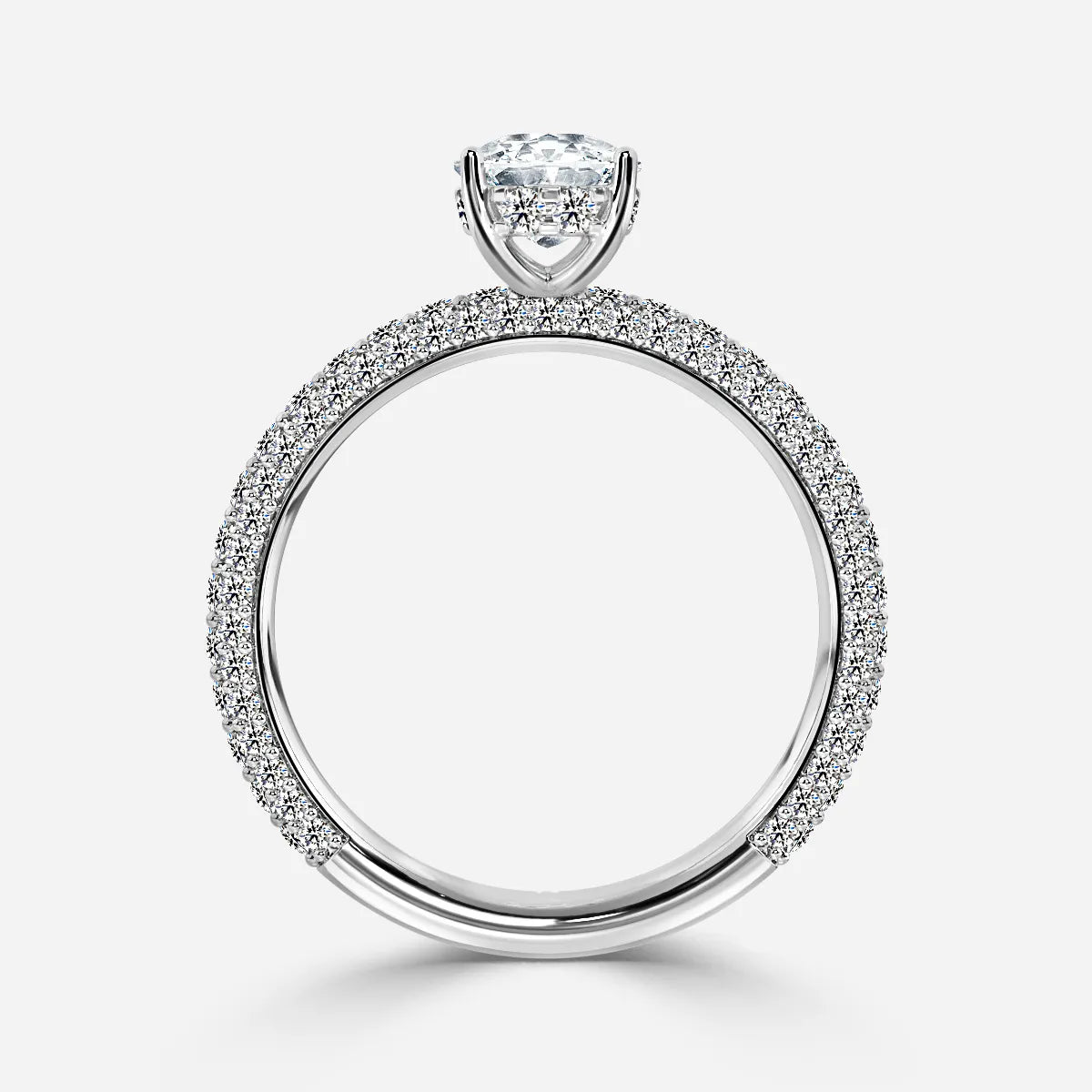 Ishq Platinum Hidden Halo Engagement Ring