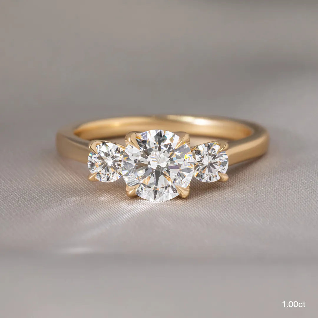 Rohini Yellow Gold Engagement Ring