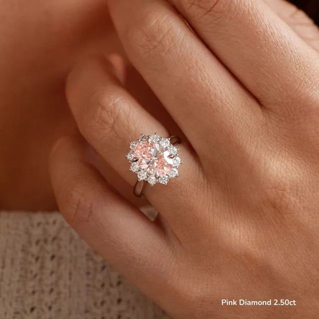 Windermere Platinum Cluster Engagement Ring