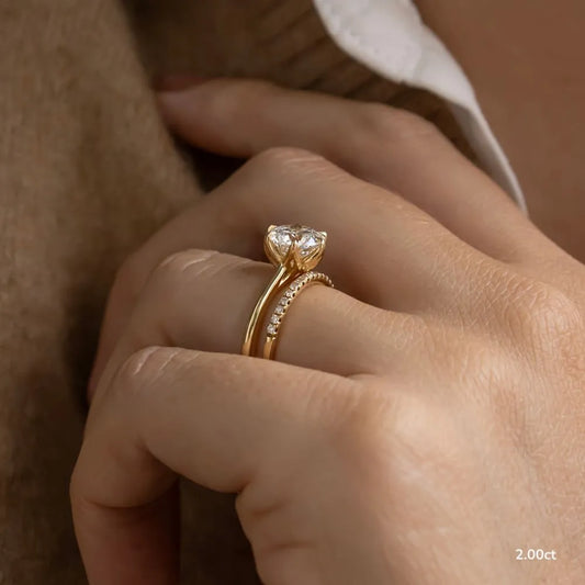 Elswin Yellow Gold Solitaire Engagement Ring